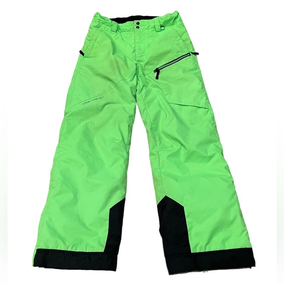 Obermeyer Teen Boy’s Neon Green Ski/Snowboard Pants Size XL (18-20) - Picture 1 of 13